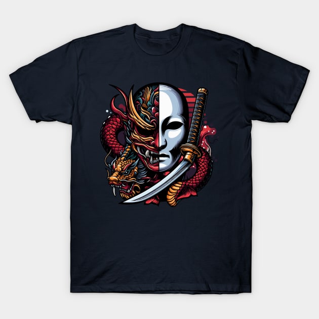 Yakuza Mask T-Shirt by dolanjaran